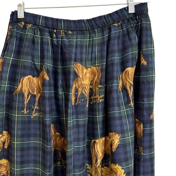 Susan Bristol Petite Skirt SZ 14 Horses Countryside KY Bluegrass - Picture 3 of 9